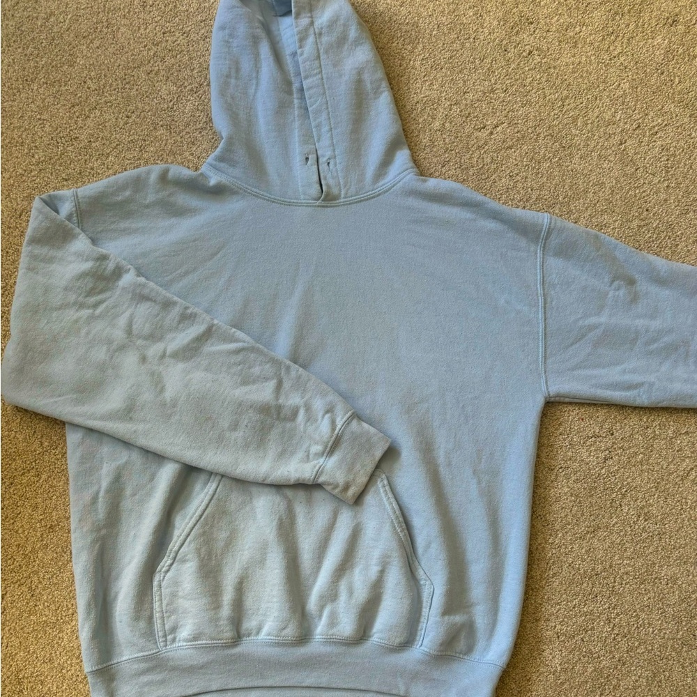 baby blue hoodie